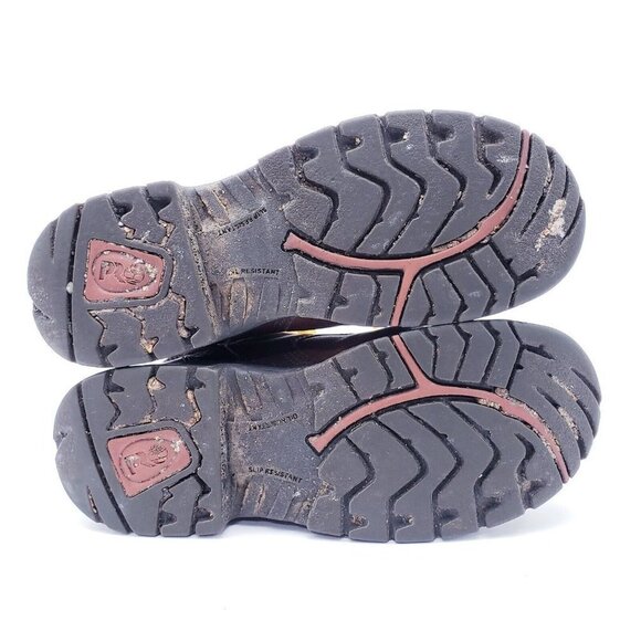 Timberland Pro 358 Work Boots Womens 8.5 Brown Leather Ankle Lace Up Waterproof - Picture 8 of 13